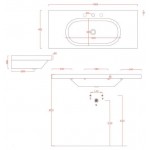 Умывальник подвесной Artceram Blend 1065x450 мм, белый (BLL006 01;00)