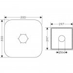 Уплотнительная манжета для напольных смесителей AXOR (96441000)