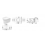 Унітаз підвісний з кришкою Duravit White Tulip, білий (2576092000+0027090000)