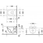 Унитаз подвесной Duravit Rimless Starck 3 с крышкой SoftClose, белый (45270900A1)