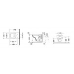 Унітаз підвісний з кришкою Duravit D-Code Rimless, білий (45700900A1)