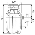 Измельчитель пищевых отходов Franke Turbo Elite TE-75 (134.0535.241)