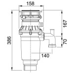 Подрібнювач харчових відходів Franke Turbo Elite TE-75 Slim (134.0607.344)