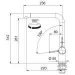 Смеситель для кухни Franke Active L, хром (115.0653.298)