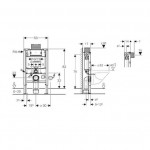 Інсталяція для унітазу Geberit Duofix Omega 82 см (111.003.00.1)