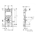 Инсталляция для унитаза Geberit Duofix Delta 112 см (111.153.00.1)