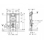 Инсталляция для унитаза Geberit Duofix 112 см, для людей с ограниченными возможностями (111.375.00.5)