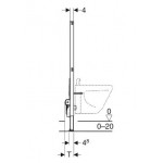 Инсталляция для биде Geberit Duofix 112 см, универсальная (111.520.00.1)