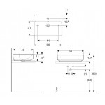 Умывальник на столешницу Geberit VariForm 60х45 см (500.780.01.2)