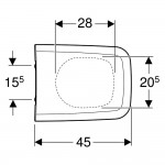 Сидение с крышкой Geberit Icon Square SofClose, белый (500.837.01.1)