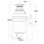 Измельчитель пищевых отходов GRANADO Algar 750 Silence+ (GC0101-750)