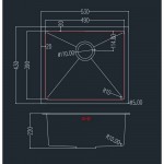 Кухонна мийка GRANADO Under top STEEL S304, нержавіюча сталь (GS08304)