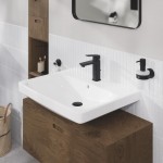 Смеситель для умывальника Grohe Cubeo, однорычажный, M-Size, черный матовый (1017492430)