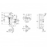 Набір змішувачів для душу Grohe Eurosmart, хром (123244S)