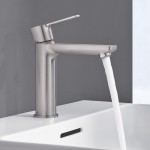 Смеситель для умывальника Grohe Lineare S-Size с донным клапаном, нержавеющая сталь (23106DC1)