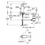 Смеситель для умывальника Grohe Eurosmart Cosmopolitan M-Size, хром (23325000)