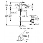 Смеситель для биде Grohe BauLoop New, хром (23338001)