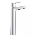 Змішувач для умивальника високий Grohe BauLoop New XL-Size без донного клапана, хром (23764001)