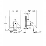 Смеситель для душа Grohe Eurocube, хром (24062000)