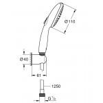 Душевой гарнитур Grohe Tempesta 110, хром (26164003)