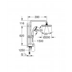 Душевая система Grohe New Tempesta 200, хром (27389002)