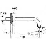 Тримач верхнього душу Grohe Relexa neutral, хром (27406000)