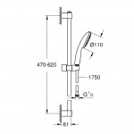 Душевой гарнитур Grohe Tempesta 110, 1 режим струи, хром (27924003)