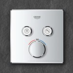 Термостат для душа скрытого монтажа Grohe Grohterm SmartControl, наружная часть, хром (29124000)