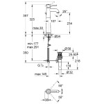 Змішувач для умивальника Grohe BauClassic XL-Size, хром (32868000)