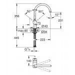 Змішувач для кухні Grohe Minta, чорний (32917KS0)