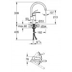 Смеситель для кухни Grohe Eurosmart New, хром (33202002)