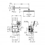 Душевая система Grohe Grohtherm SmartControl Perfekt скрытого монтажа, хром (34865000)