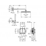 Душова система Grohe Grohtherm прихованого монтажу, хром (34870000)