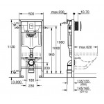 Інсталяція для унітазу Grohe Rapid SL 3 в 1 (38772001)