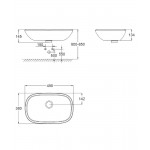 Умывальник на столешницу Grohe Eurostyle 50x38 см, белый альпин (39216000)