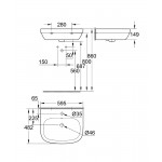 Умывальник подвесной Grohe Euro Ceramic 60 х48 см, белый (39335000)