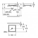 Умивальник на стільницю Grohe Cube Ceramic 50х47 см, білий (3948100H)