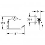 Держатель туалетной бумаги Grohe Essentials, хром (40367001)