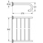 Полиця для рушників Grohe Essentials Authentic, хром (40660001)