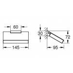 Держатель туалетной бумаги Grohe Selection Cube, хром (40781000)