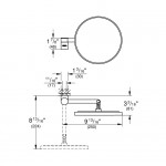 Дзеркало косметичне Grohe Selection, хром (41077000)