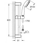 Набір змішувачів для ванної Grohe BauLoop, хром (UA123214S0)