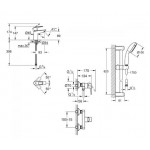 Набор смесителей для душа Grohe BauLoop, хром (UA123220S0)