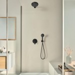 Душова система Grohe Eurosmart з Tempesta 250 прихованого монтажу, чорний матовий (UA26415SC8)