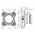 Встроенная часть Hansgrohe iBox universal 2 Basic set (01500180)