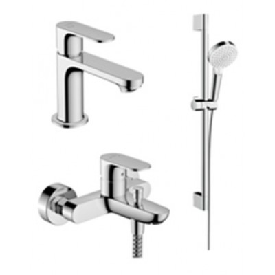 Набор смесителей для ванны Hansgrohe Rebris S (72586000+72440000+26555400), хром (20233000)