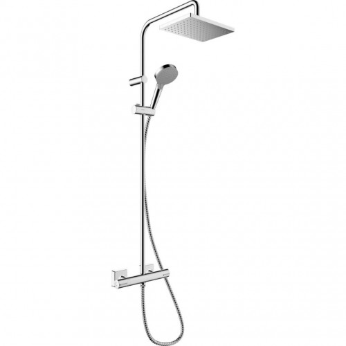 Душова система Hansgrohe Vernis Shape Showerpipe 230 1jet EcoSmart+ з термостатом, хром (26319000)