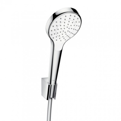 Душевой гарнитур Hansgrohe Croma Select S 1jet, хром/белый (26410400)