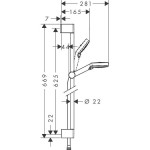 Душевой гарнитур Hansgrohe Crometta 100 Vario Green, хром (26555400)