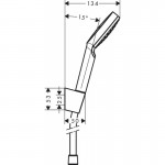 Душевой гарнитур Hansgrohe Crometta 100 1Jet, хром (26690400)